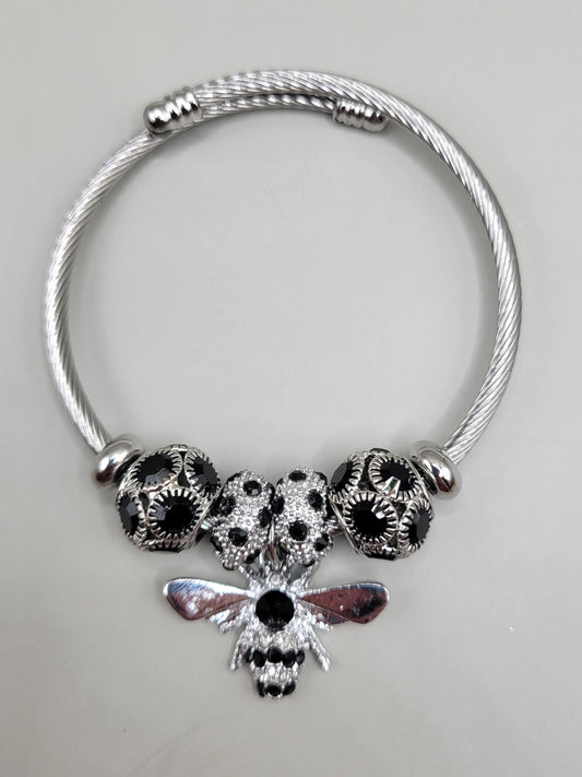 Silver and Black Bee Charmed