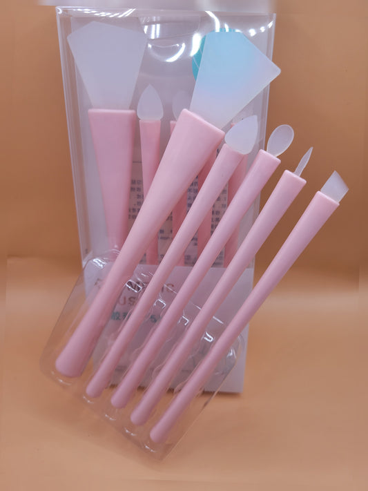 Pink Silicone Brush set